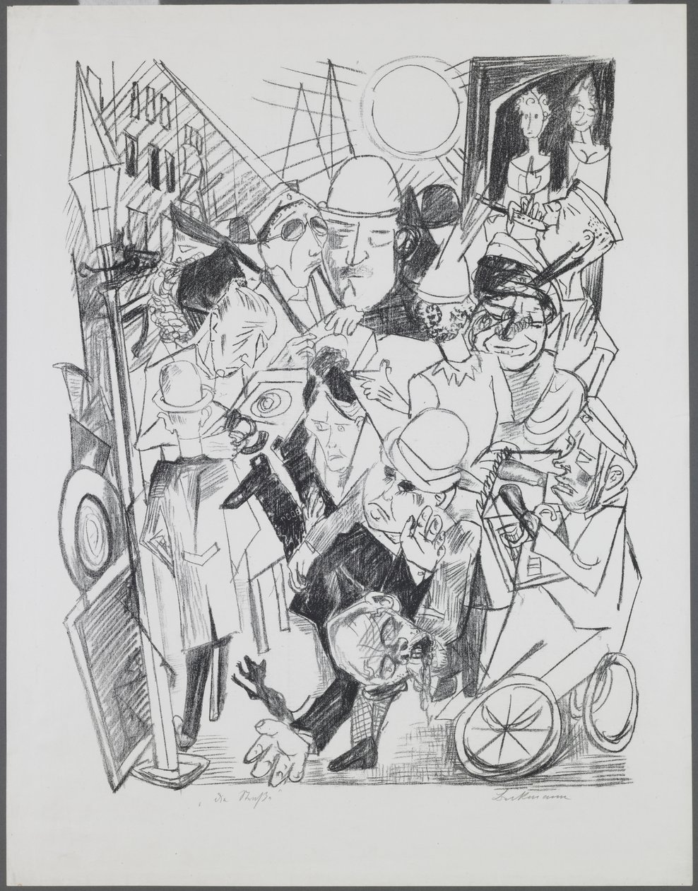 The Street (Hell, plate 3) by Max Beckmann