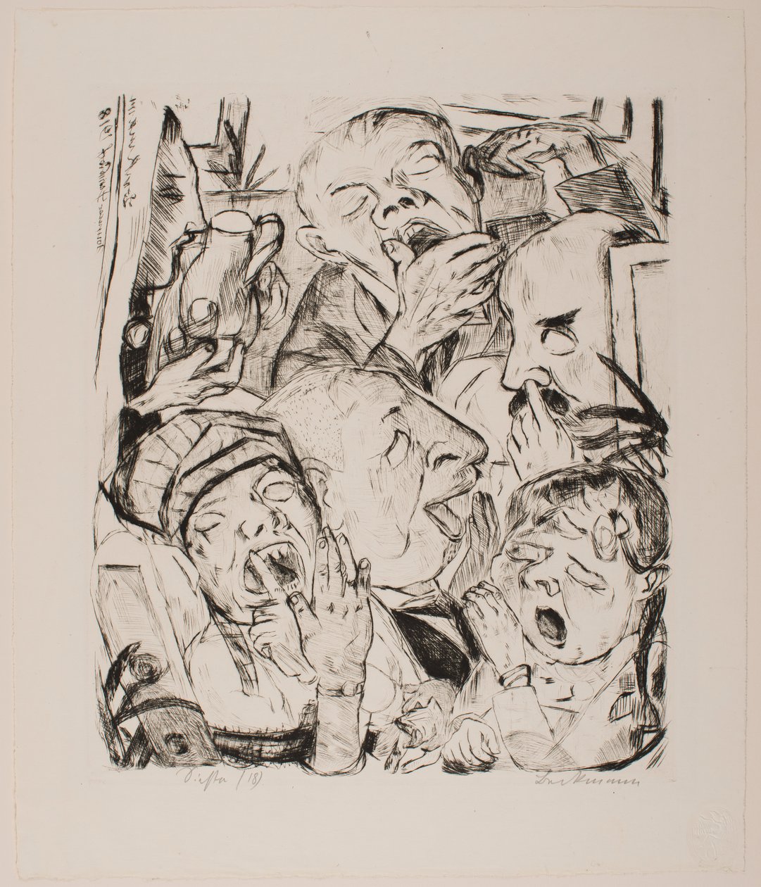 The Yawners (plate 7 from the portfolio 