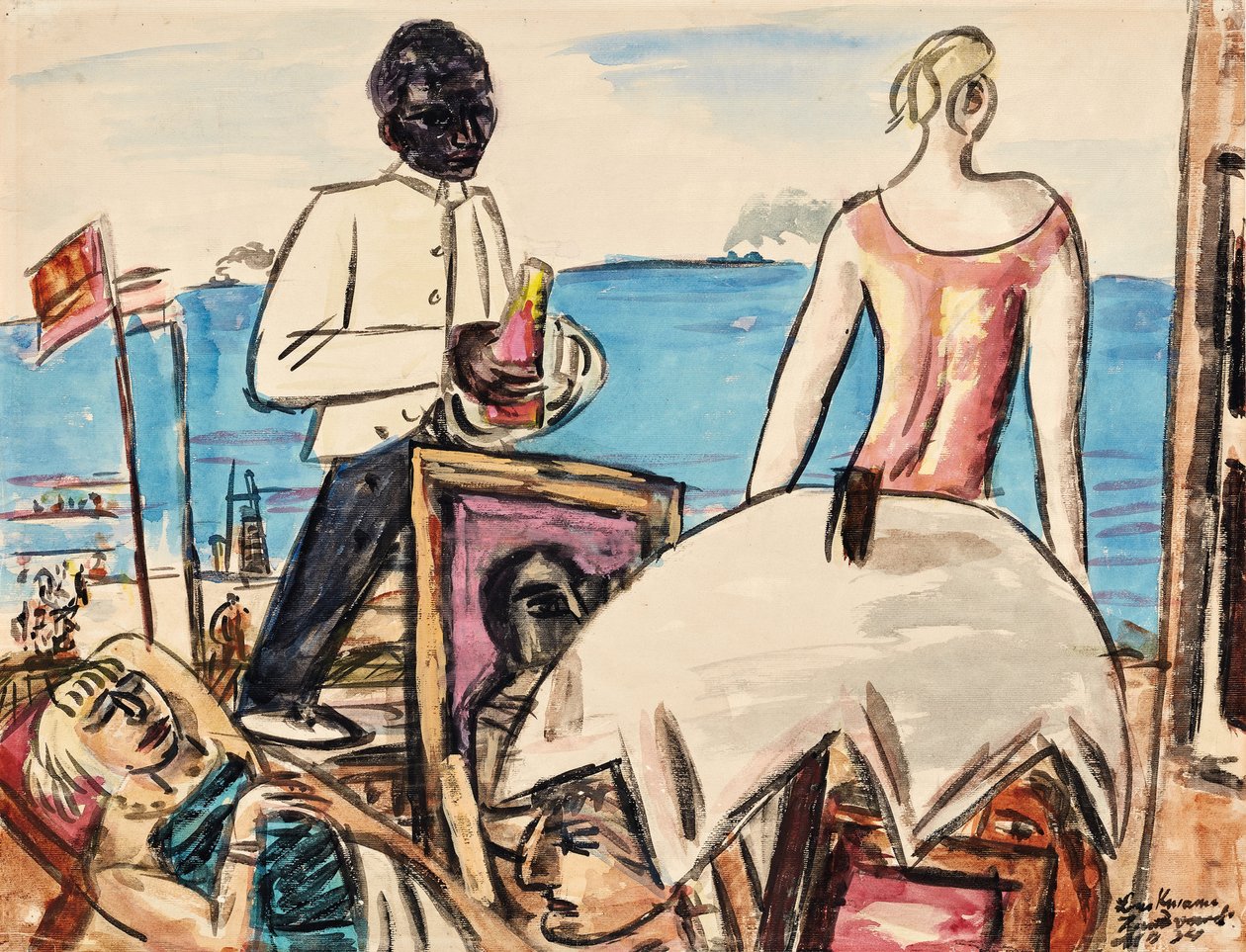 Zandvoort Beach Cafe by Max Beckmann