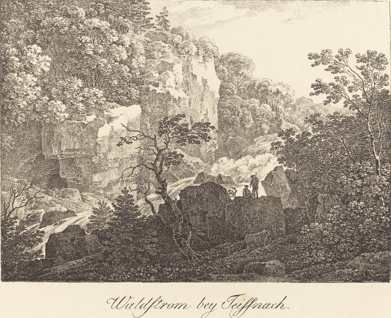 Forest Stream near Teissnach by Max Joseph Wagenbauer