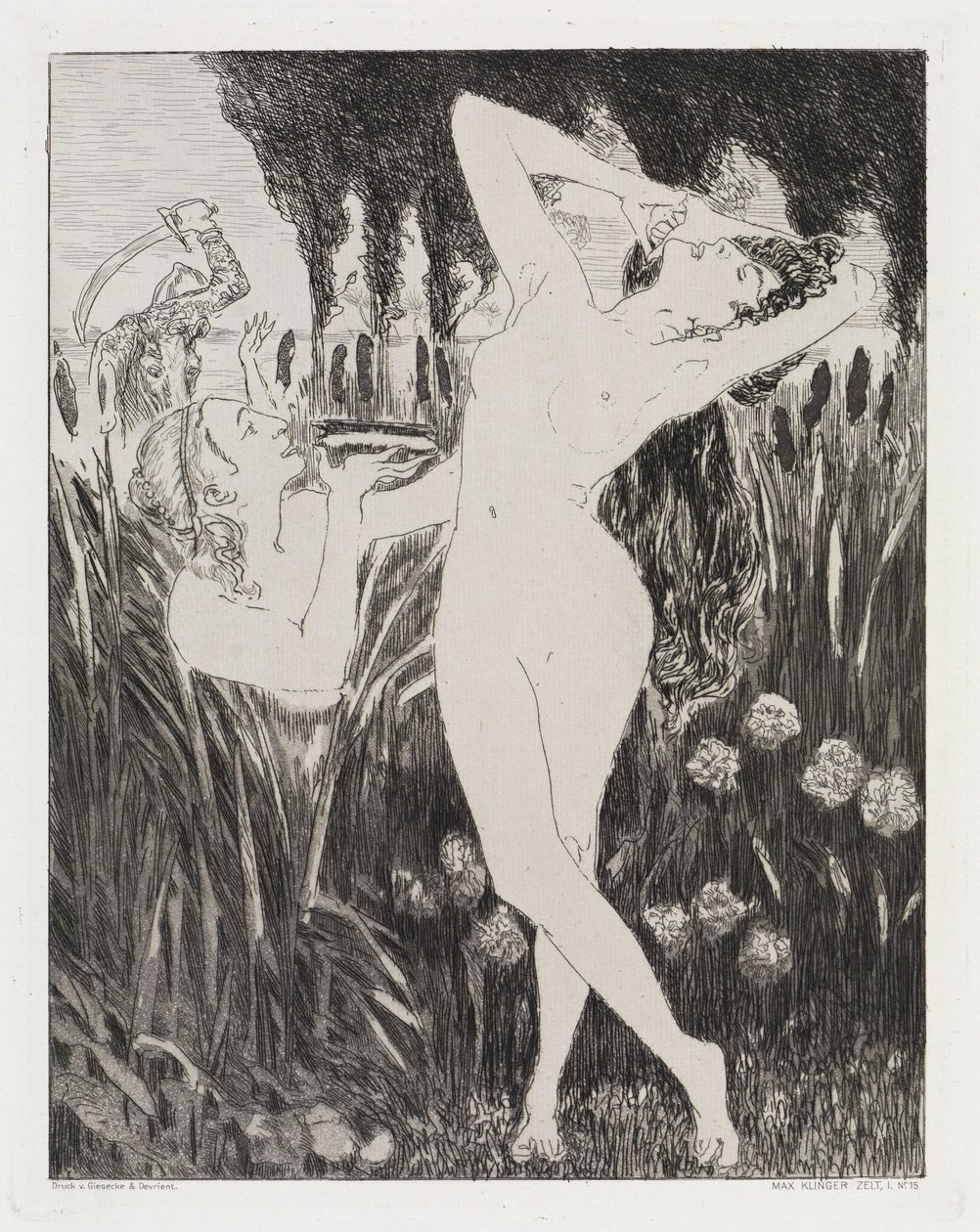 The Bowl (Tent, Opus XIV, Part 1, No. 15) by Max Klinger