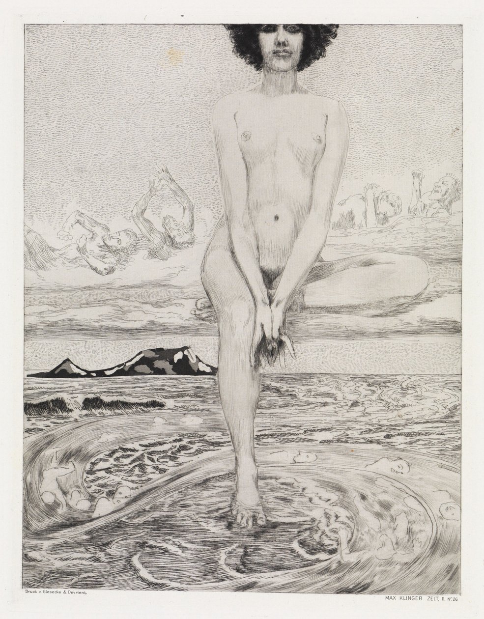 The Great Goddess (Tent, Opus XIV, Part 2, No. 26) by Max Klinger