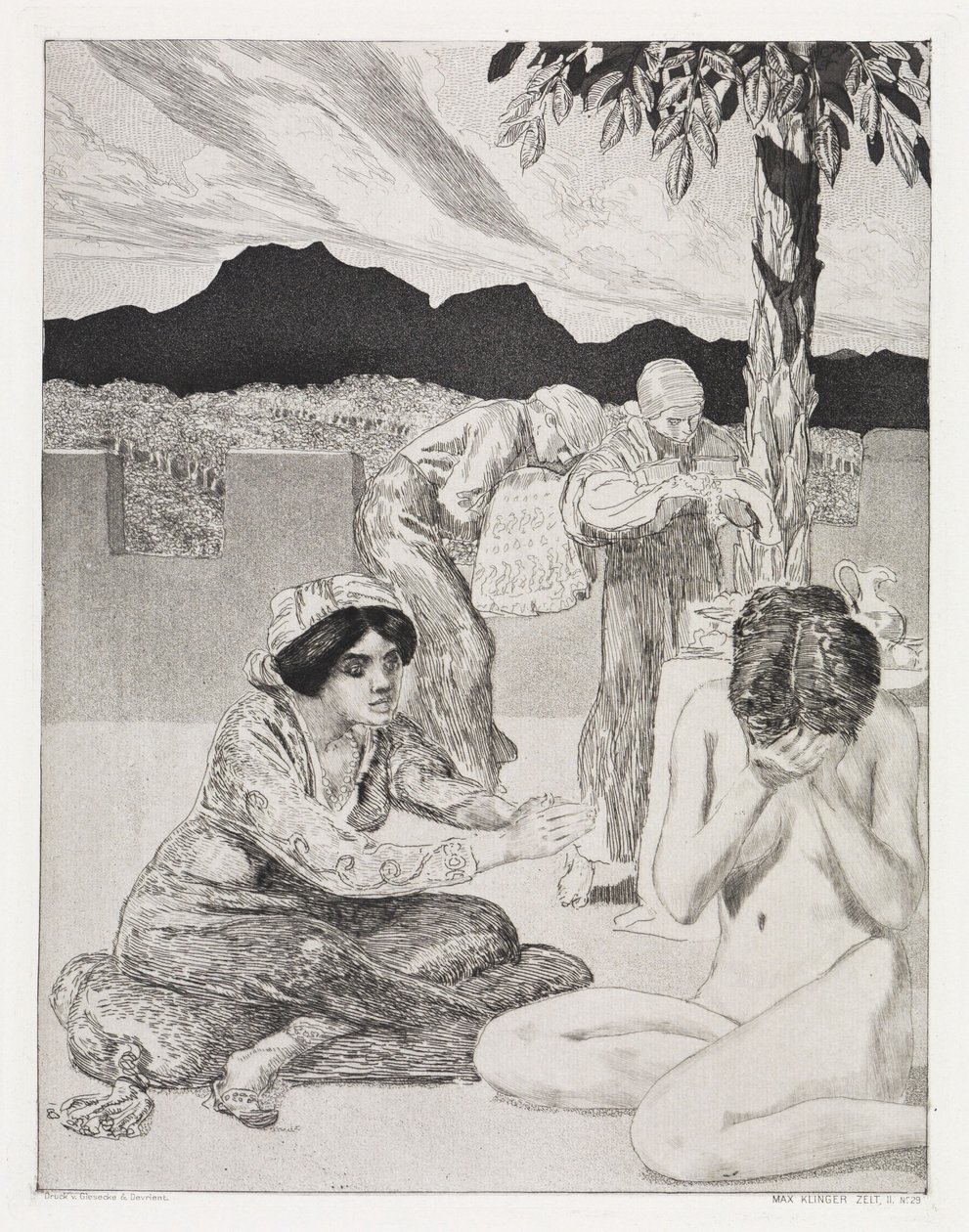Gifts (Tent, Opus XIV, Part 2, No. 29) by Max Klinger