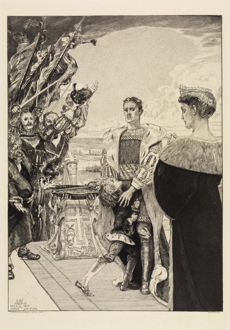 Ruler (From Death, Second Part, Opus XI, Plate 2) by Max Klinger