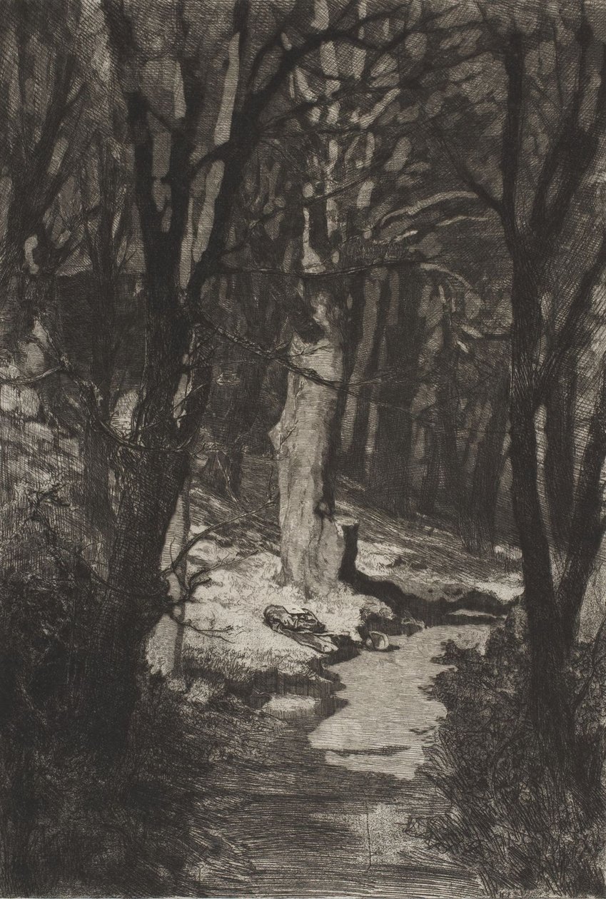In the Forest, from Dramas Opus IX by Max Klinger