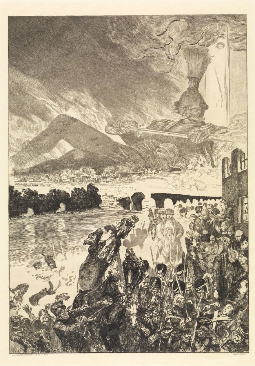 War (From Death, Second Part, Opus XI, Plate 5) by Max Klinger