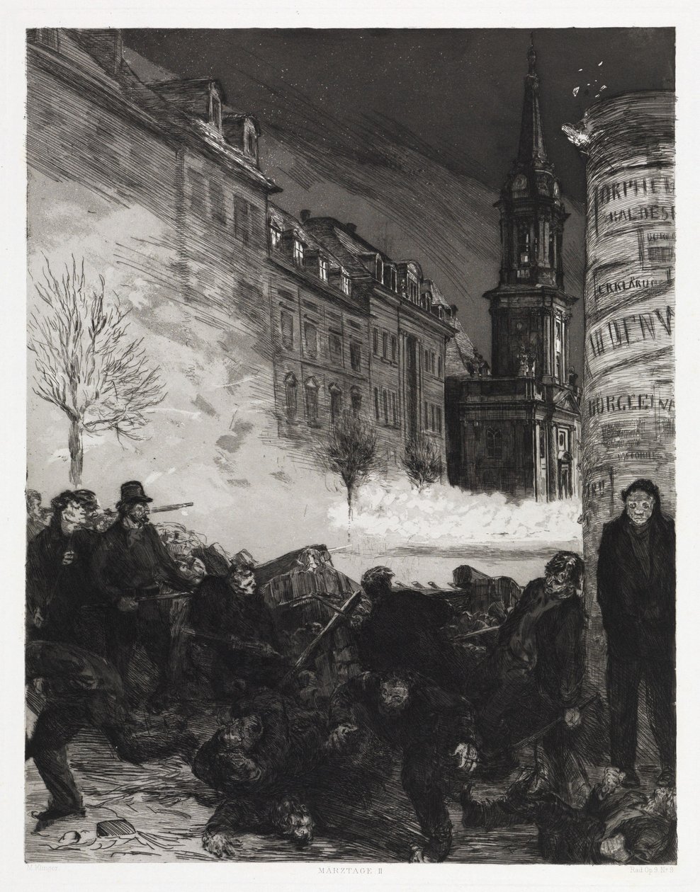 March Days II (Dramas, Opus IX, Plate 9) by Max Klinger