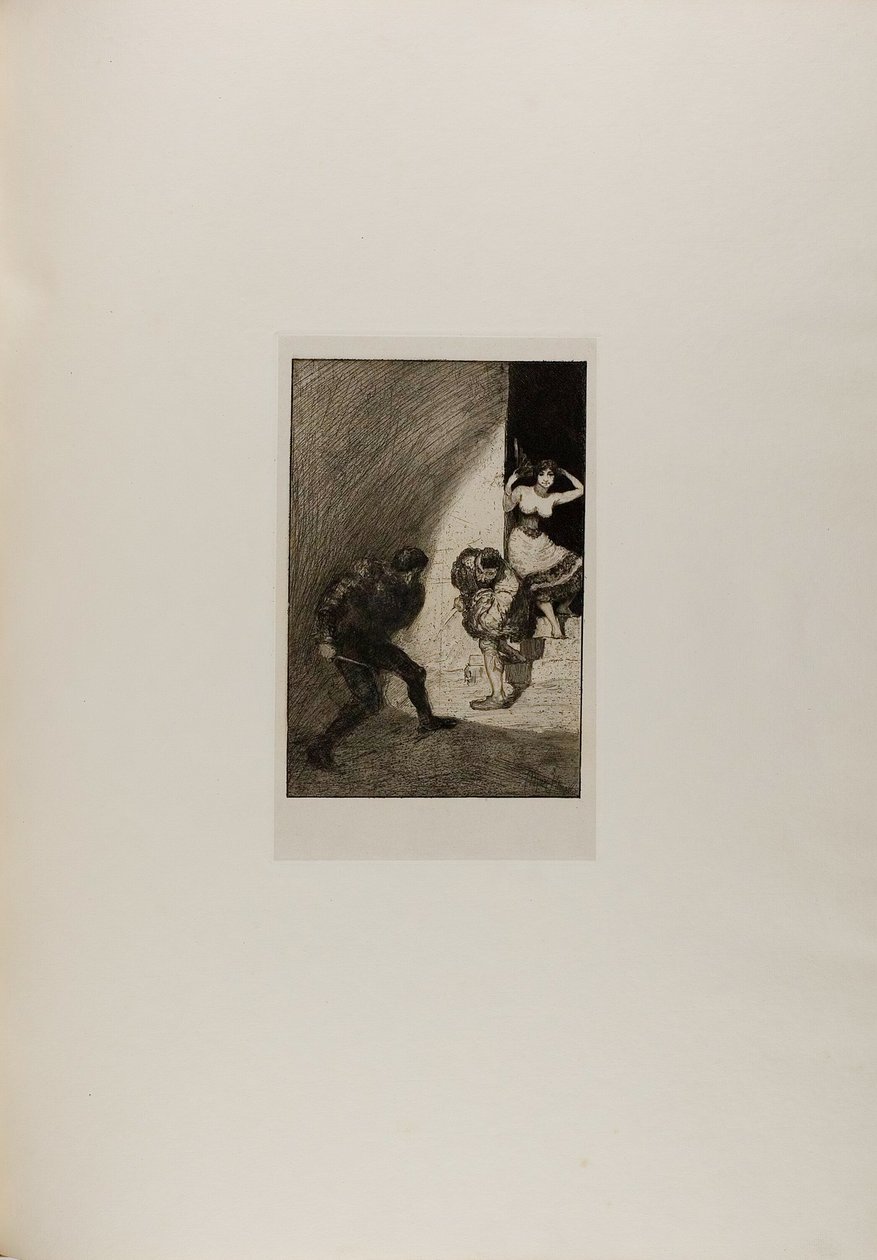 Rivals, plate seven from A Life by Max Klinger