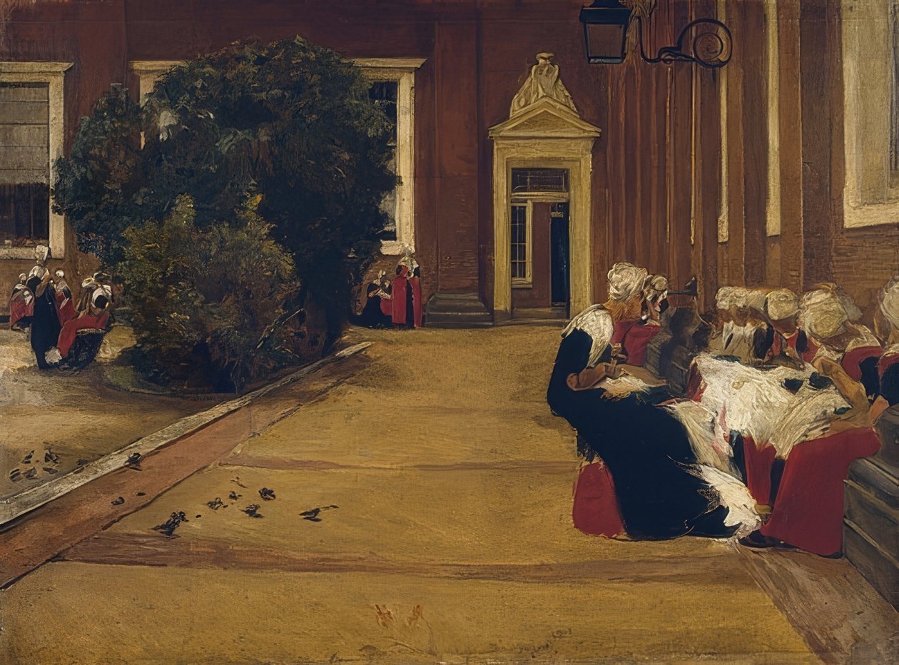 Amsterdam Orphan Girl (Study) by Max Liebermann