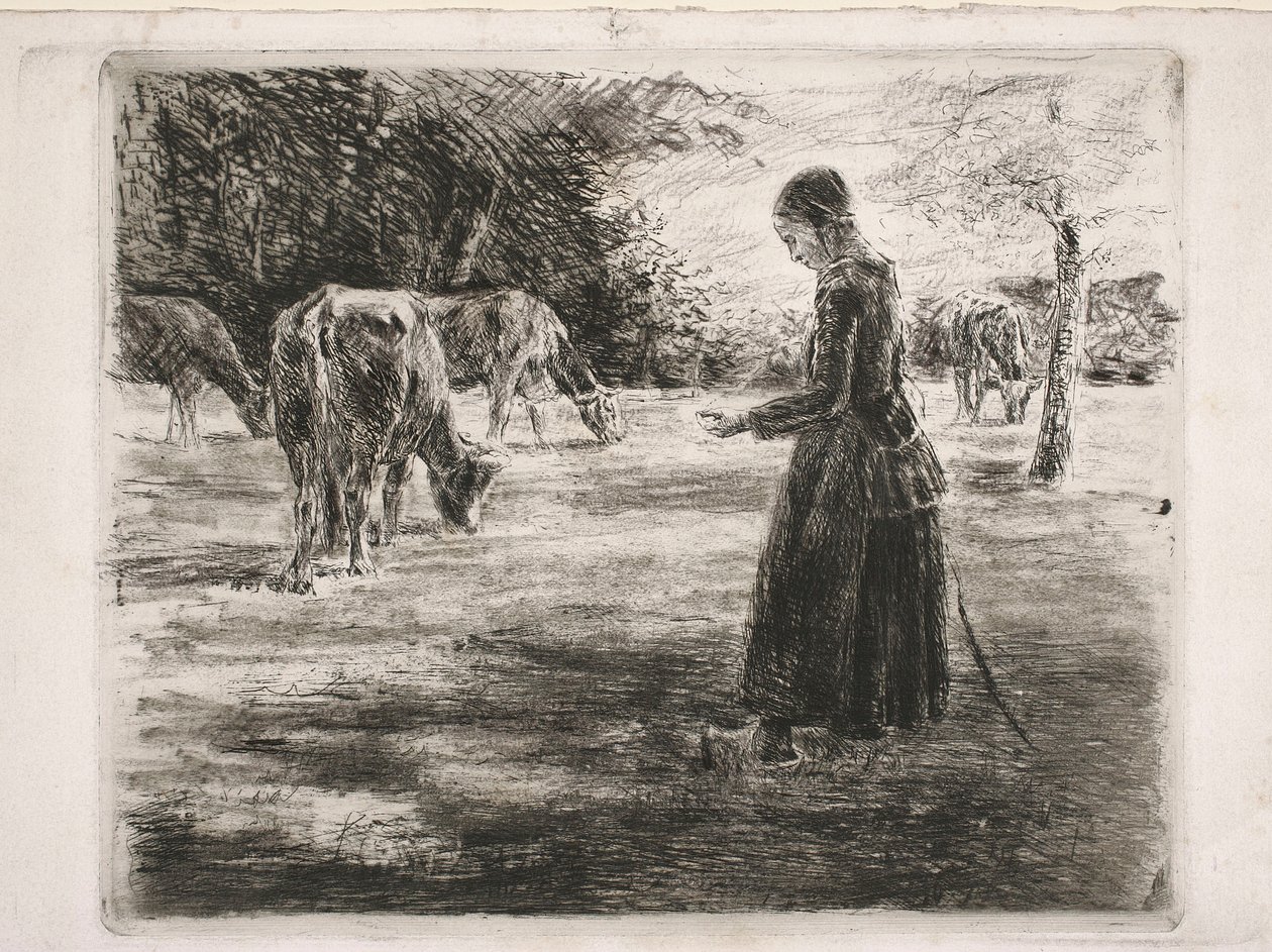 In the Pasture (near Delden in Holland) by Max Liebermann