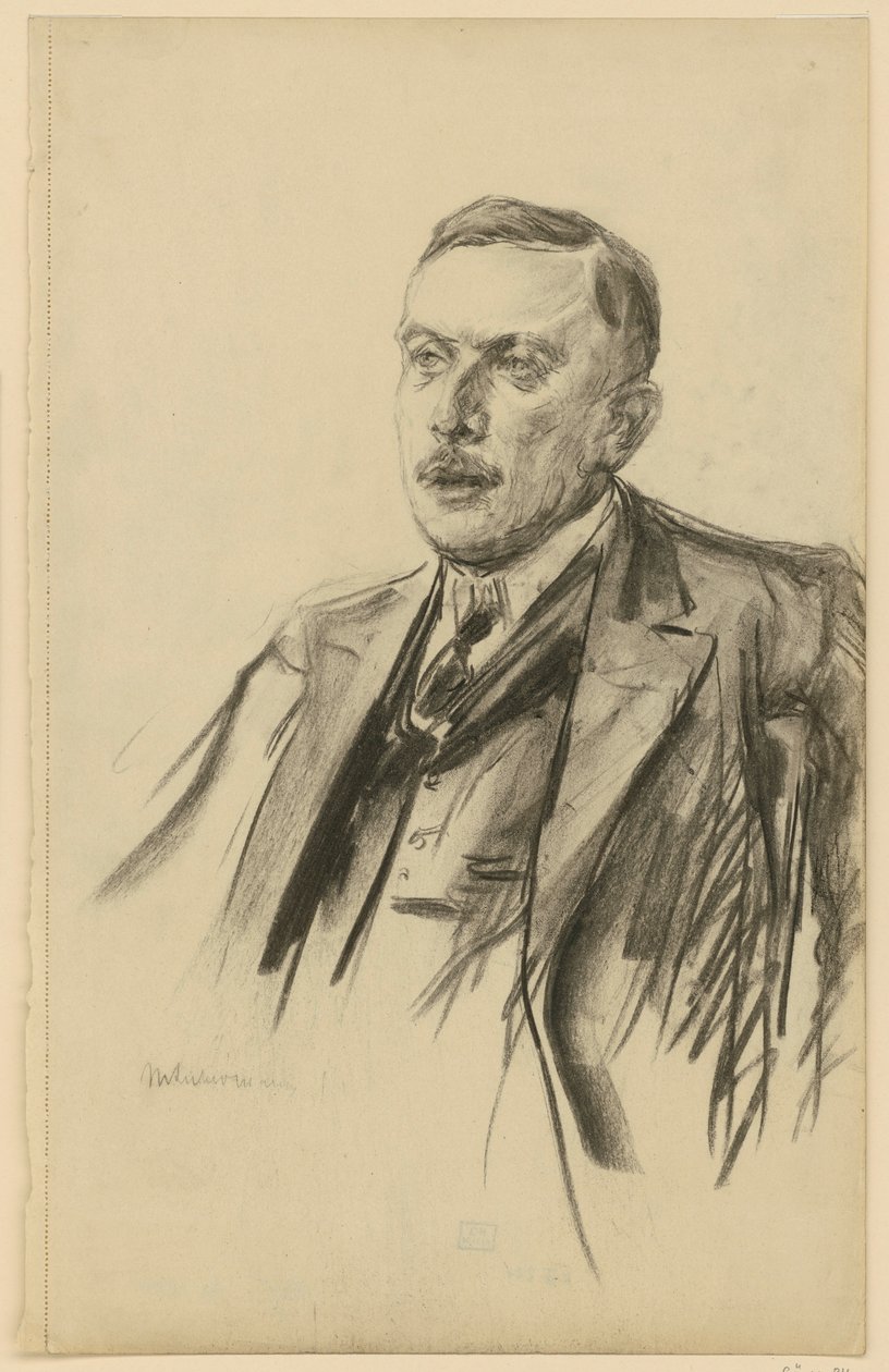 Portrait of State Secretary Richard von Kühlmann by Max Liebermann