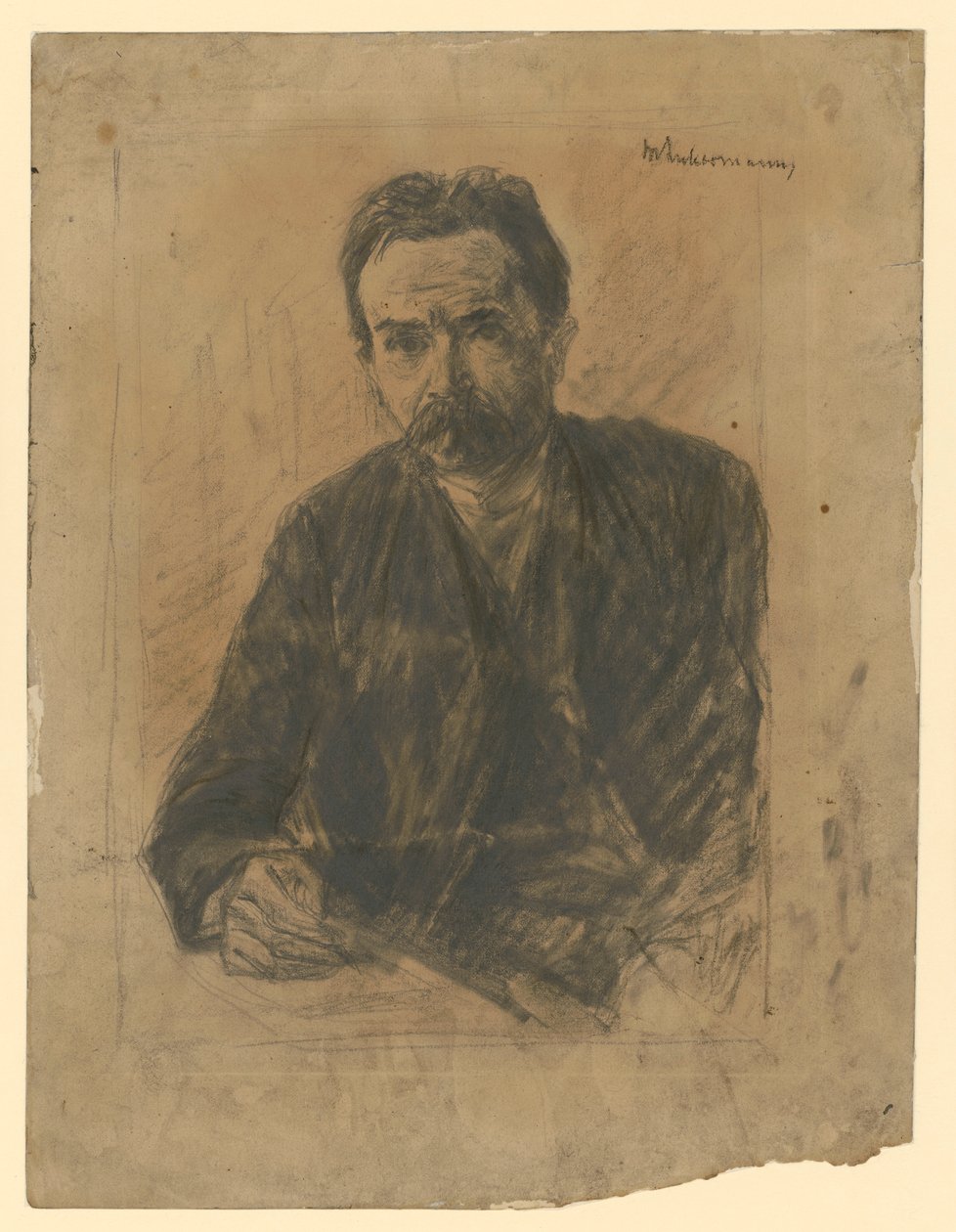 Portrait of the Poet Eduard Grisebach by Max Liebermann
