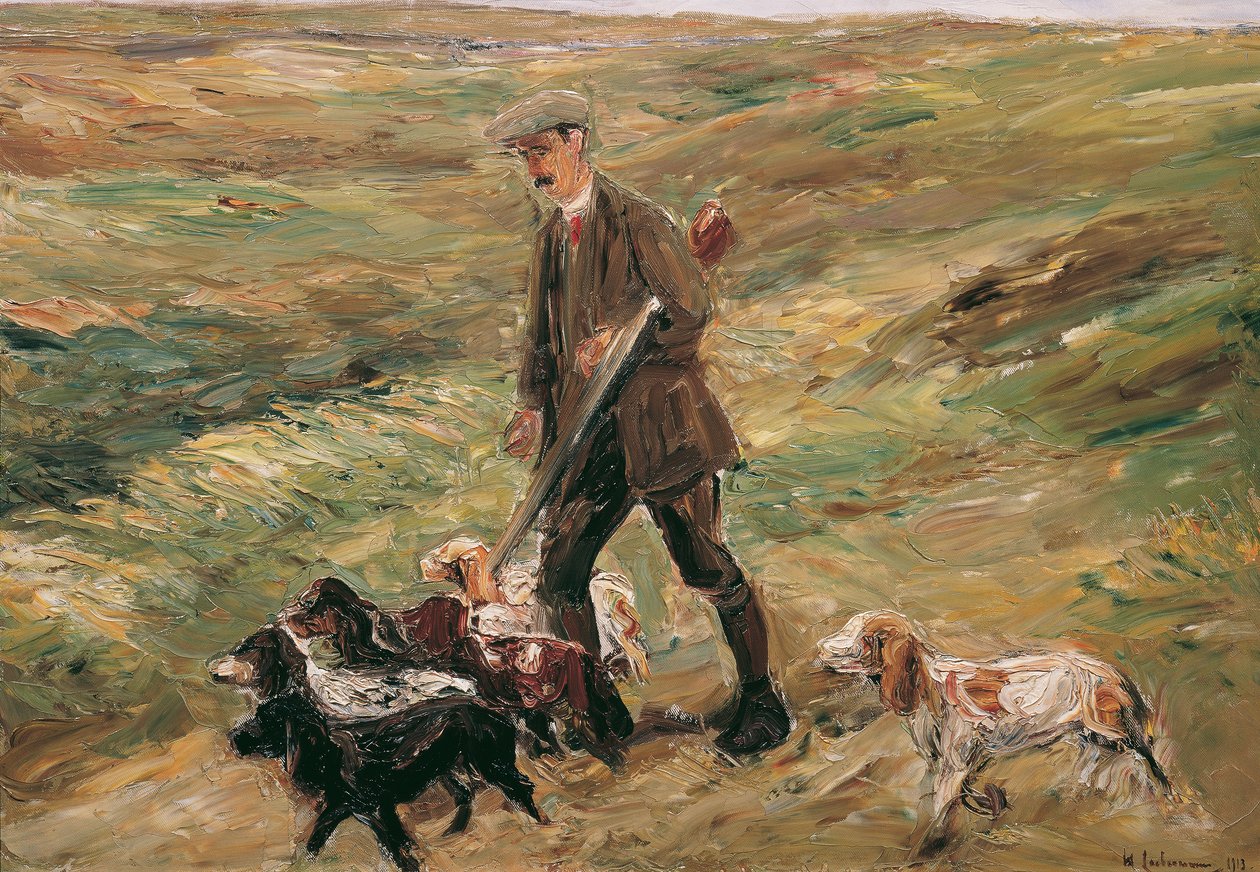 Hunter in the Dunes by Max Liebermann