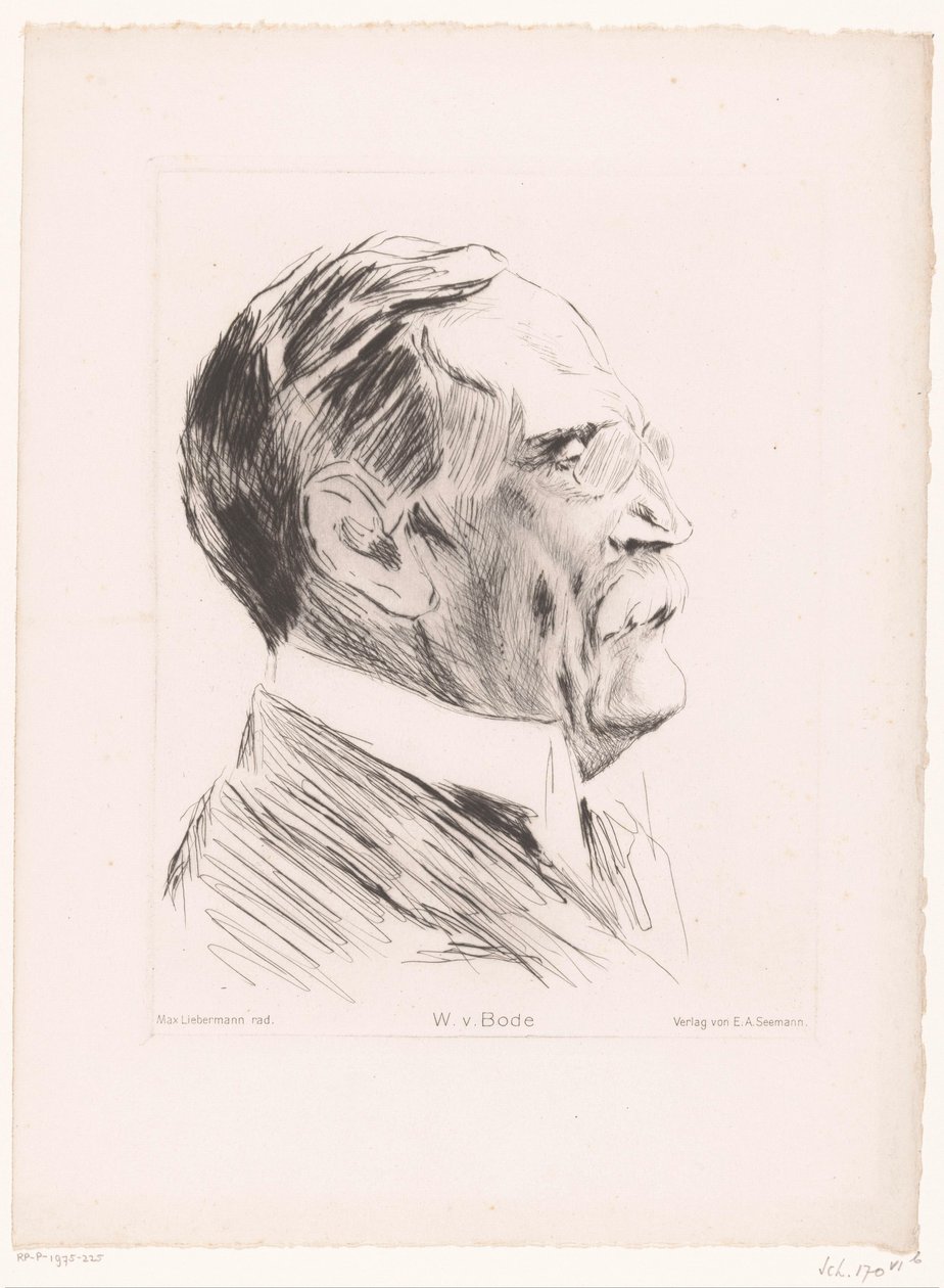 Portrait of Wilhelm von Bode (W.v.Bode) by Max Liebermann