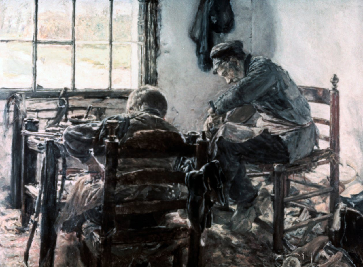 Workshop of the Shoe Maker by Max Liebermann