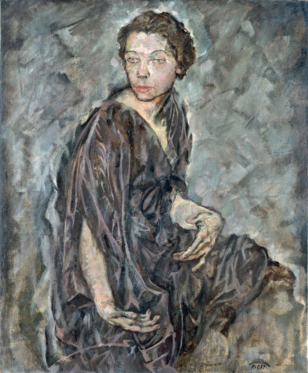 Portrait of Tilla Durieux, Austrian Actress and Comedian by Max Oppenheimer