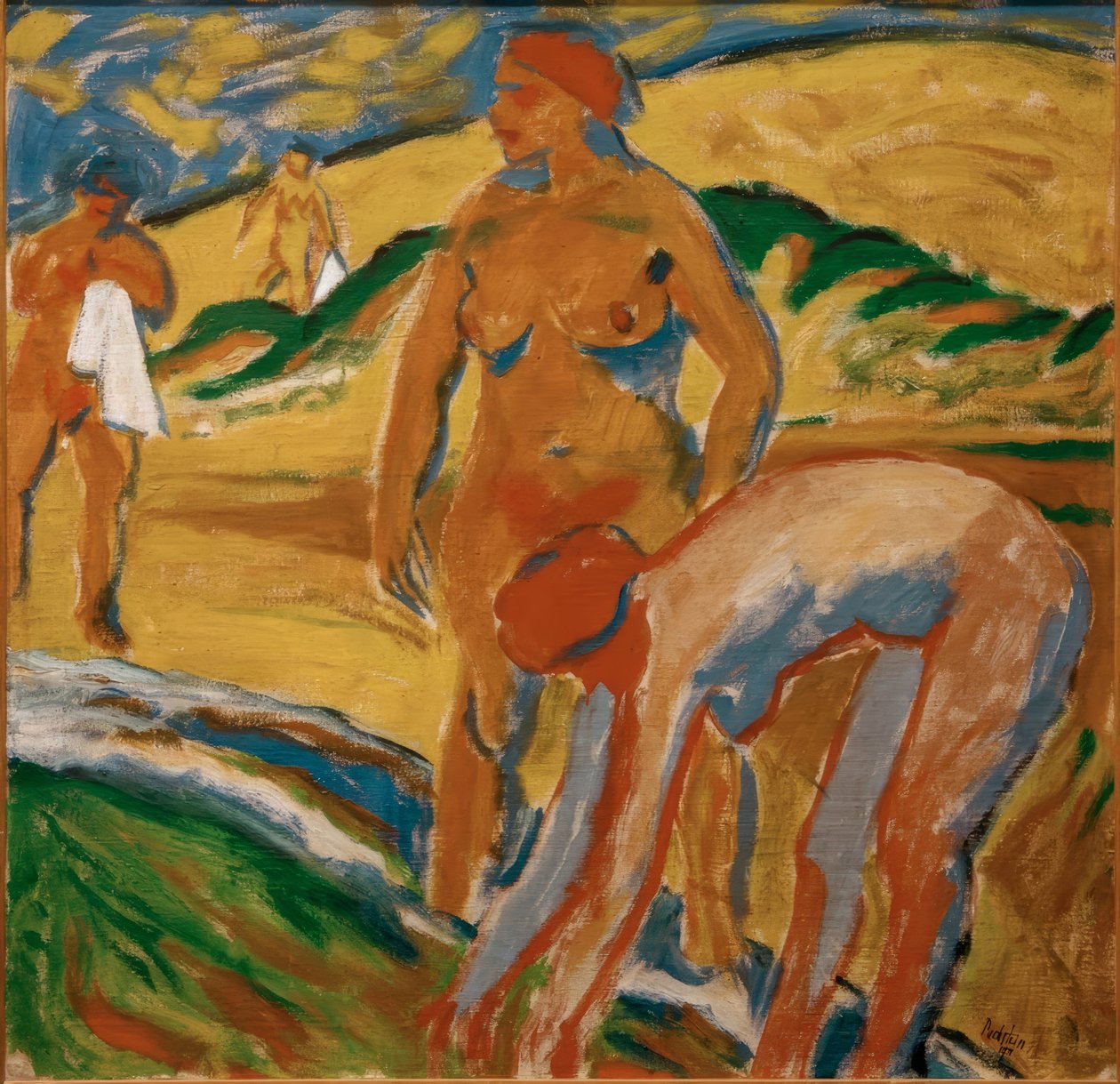 Nudes Outdoors by Max Pechstein