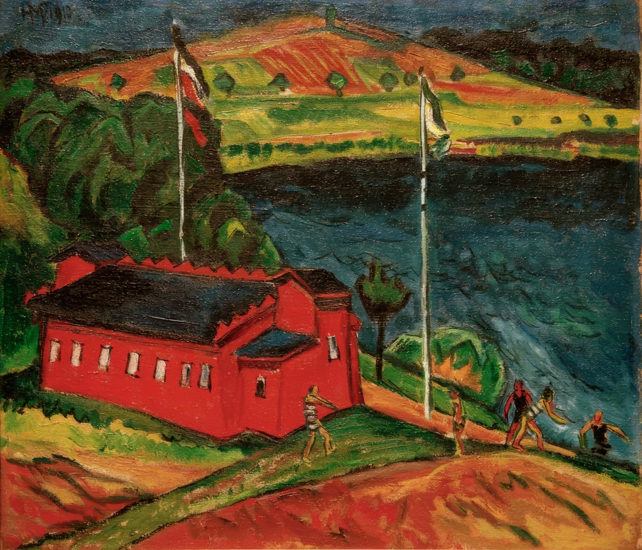 The Red Bathhouse by Max Pechstein