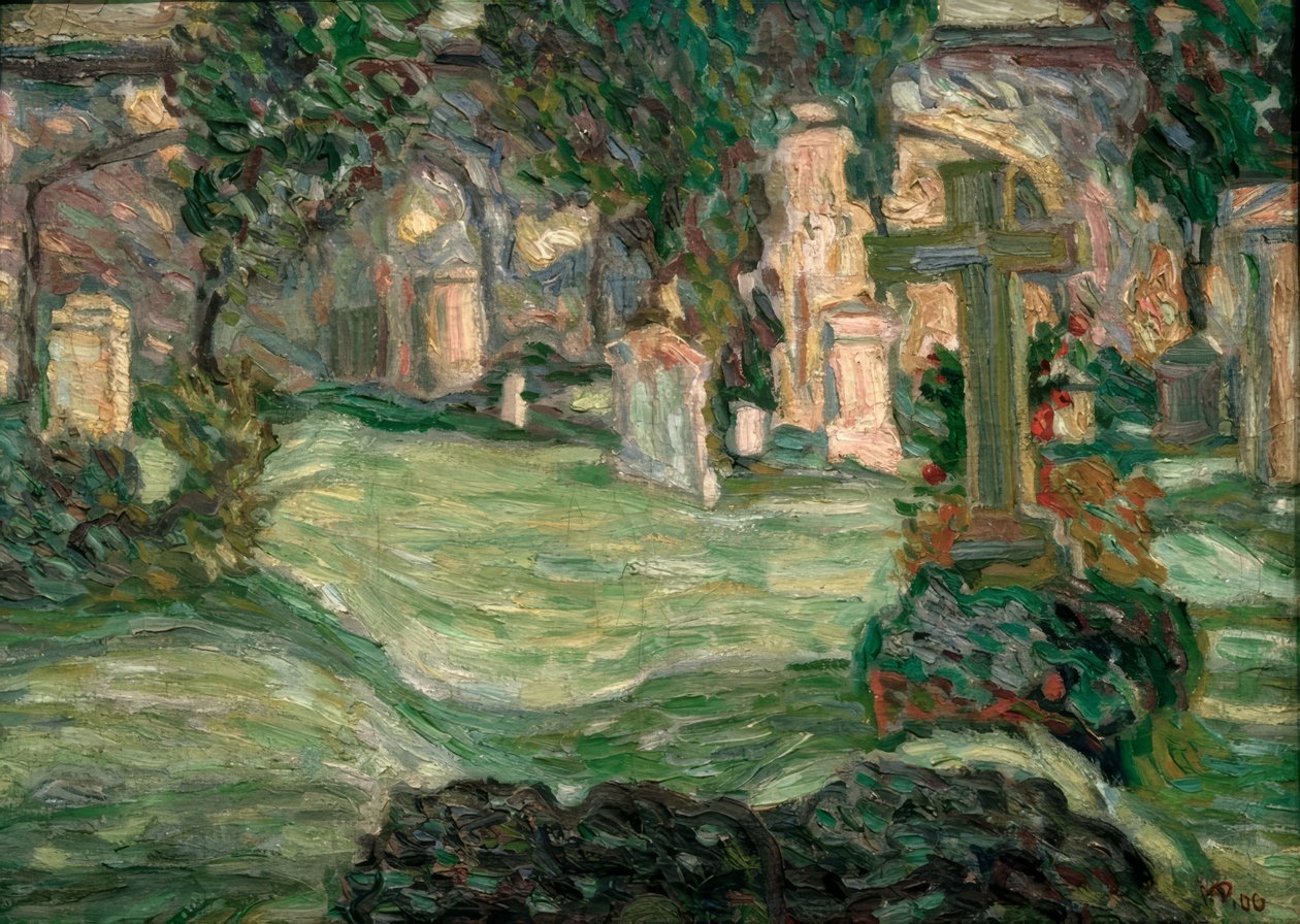 Elias Cemetery in Dresden by Max Pechstein
