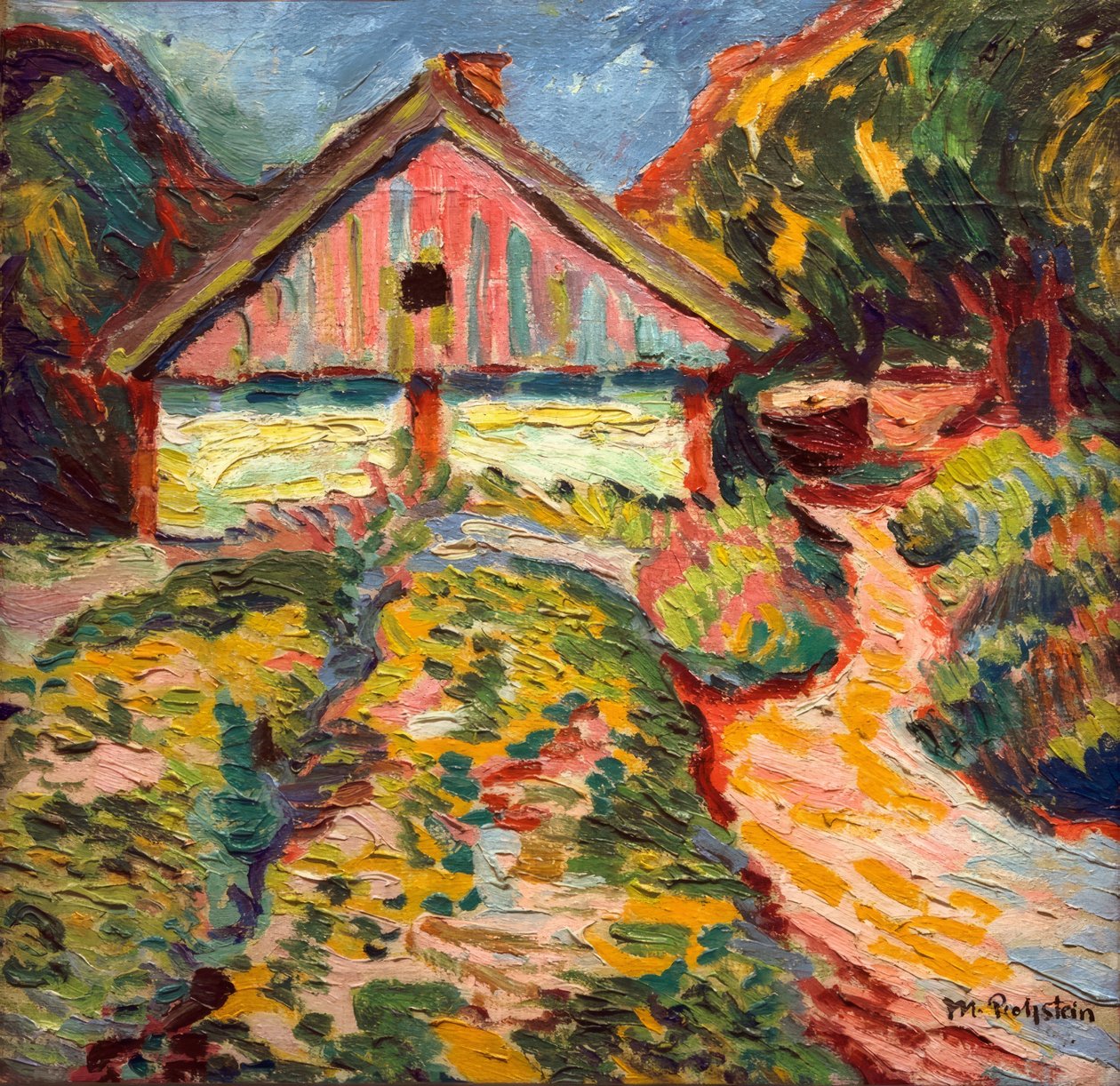House on the Curonian Spit by Max Pechstein