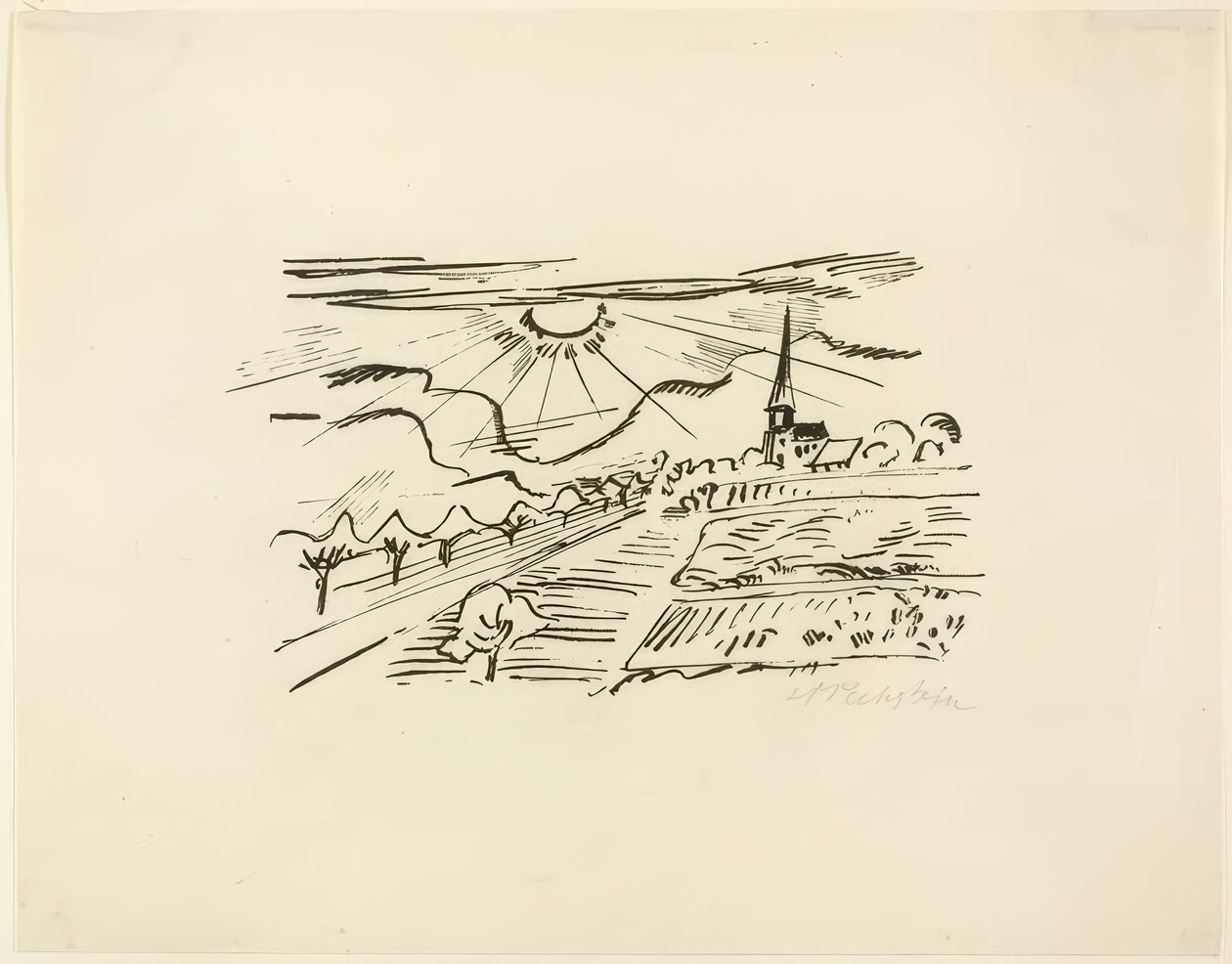 Thuringia, from Travel Pictures: Italy-South Seas by Max Pechstein