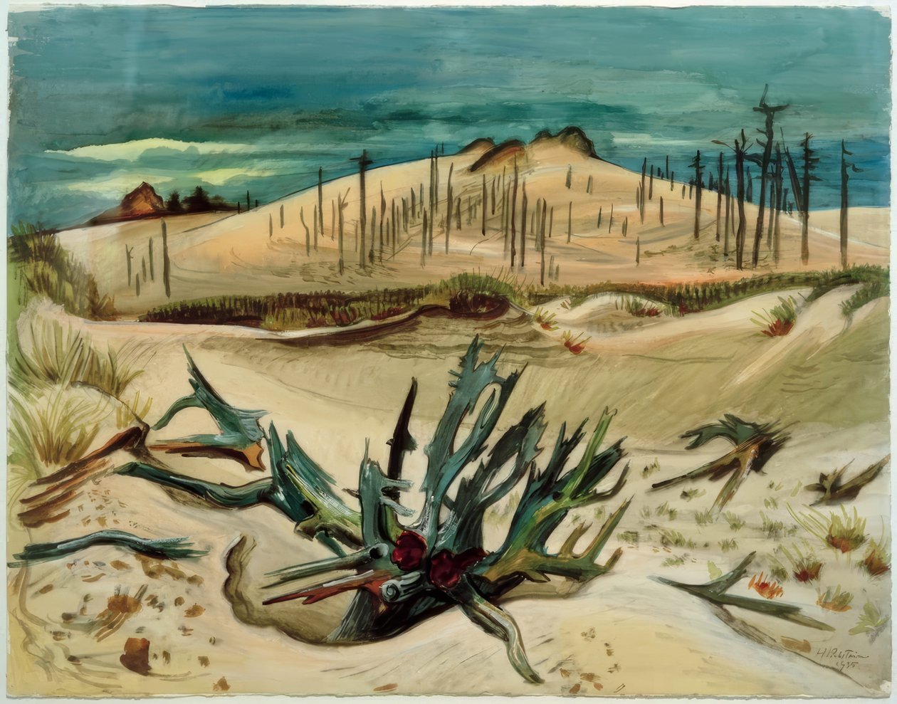 Dead Forest (Lonske Dune) by Max Pechstein