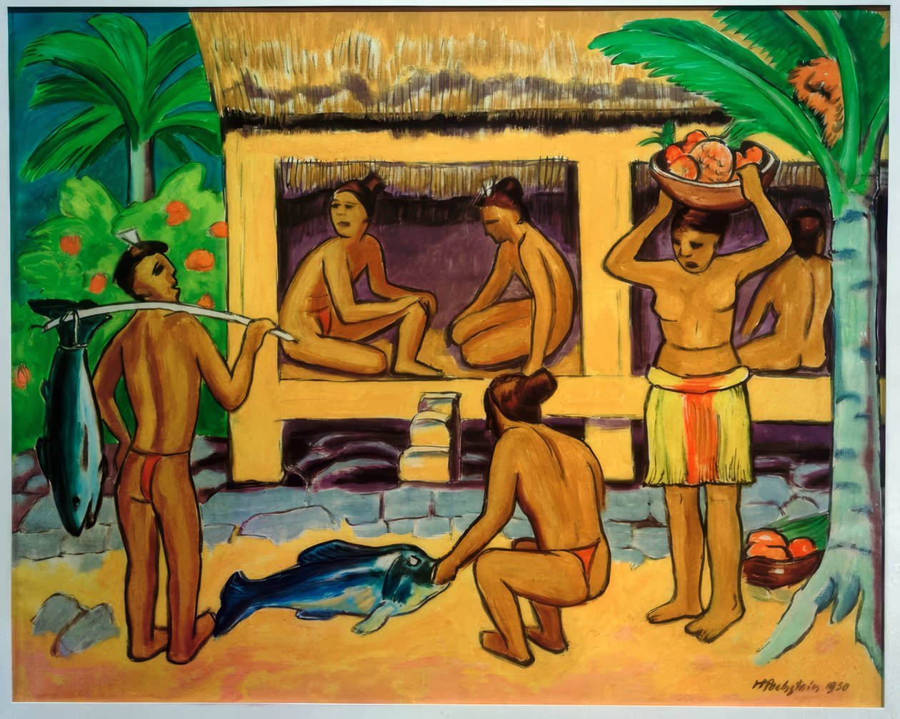 In Front of the Palau House by Max Pechstein