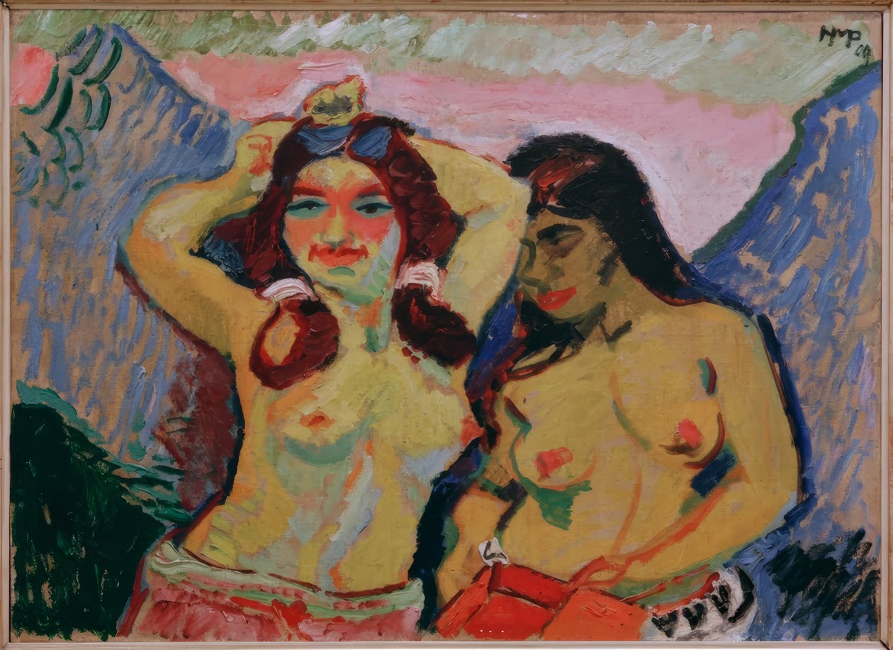 Two Girls by Max Pechstein