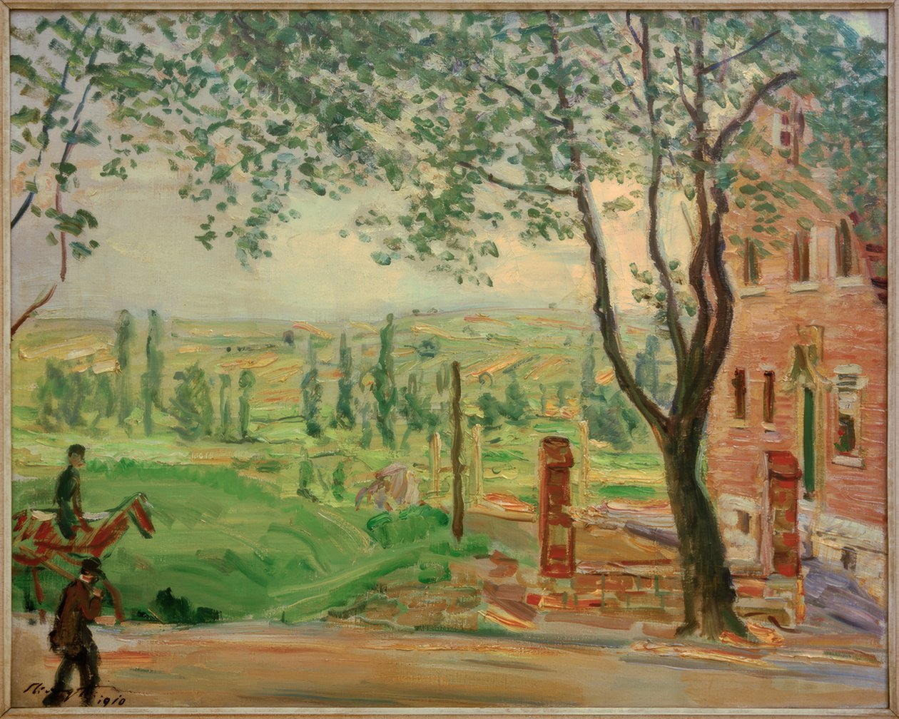 Red House on Landauer Street in Godramstein by Max Slevogt