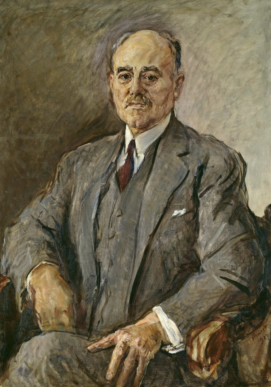 Portrait of Hermann Sudermann 1857-1928, 1927 by Max Slevogt
