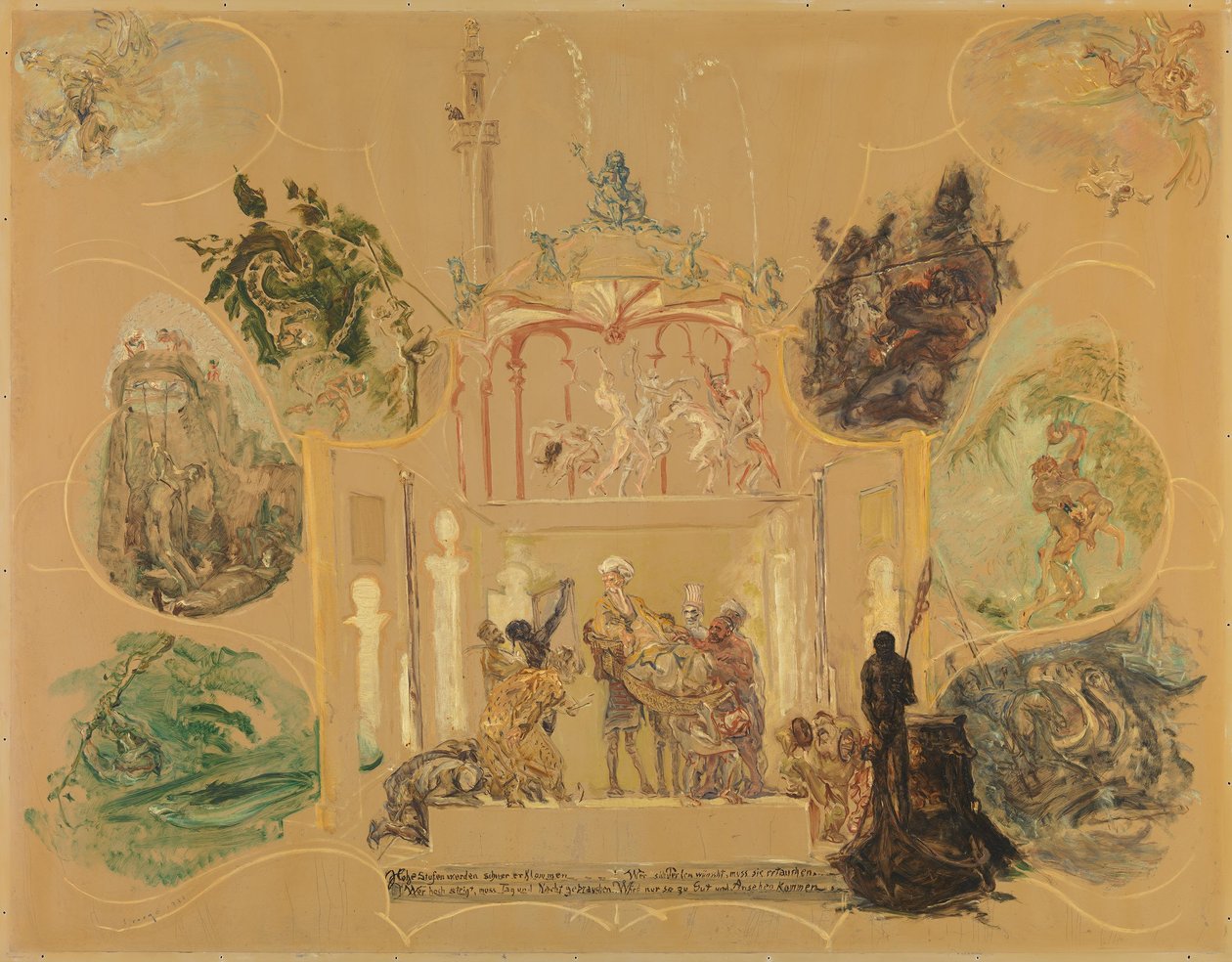 Theater Curtain by Max Slevogt