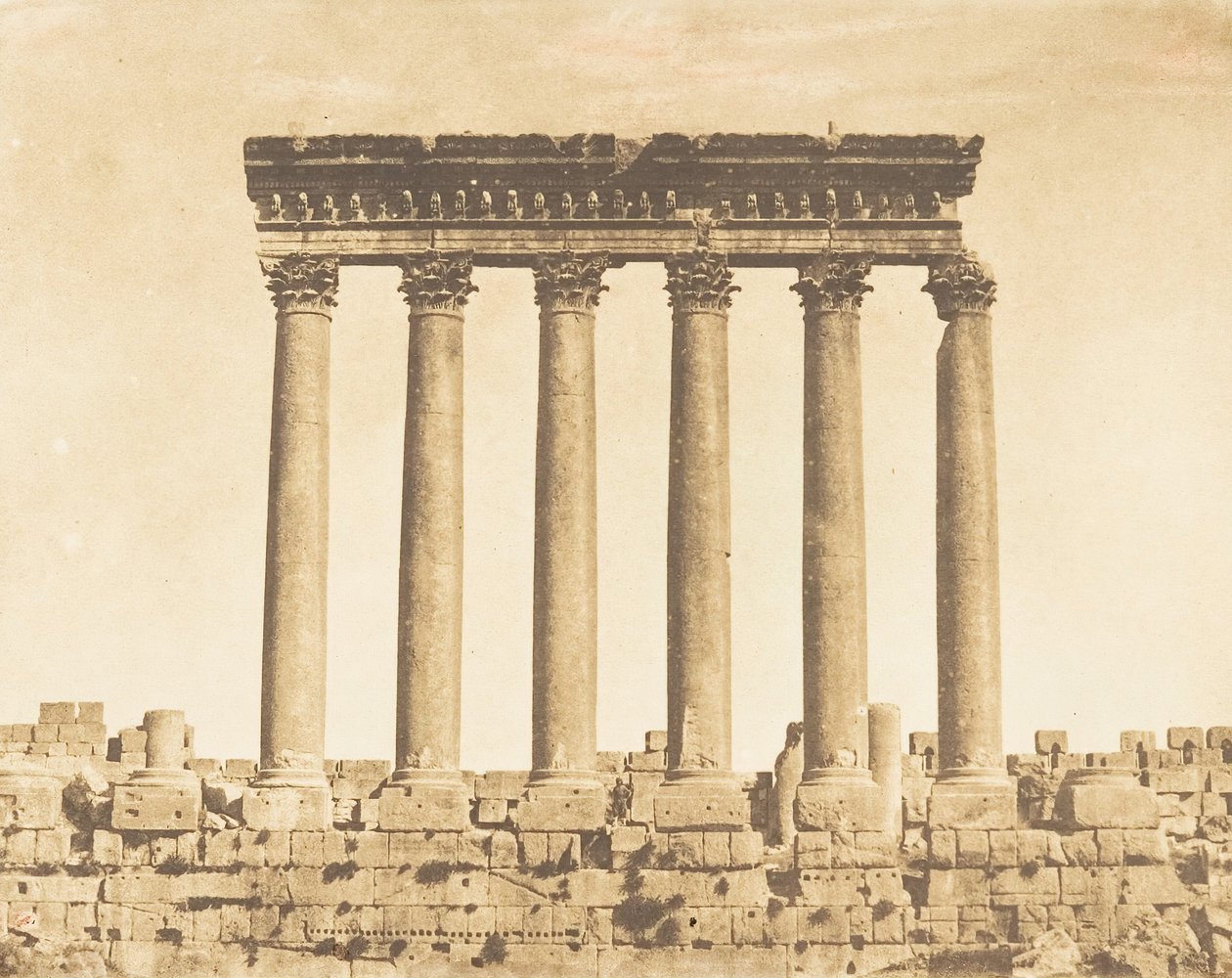 Colonnade of the Temple of the Sun, Baalbek Heliopolis by Maxime Du Camp
