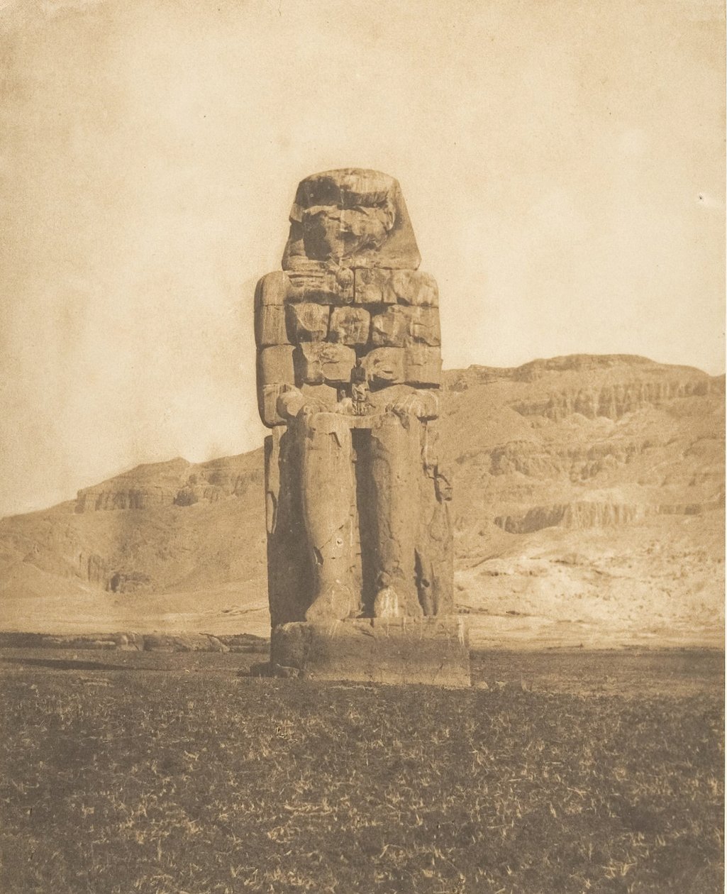 Colosse Restored by Amenophis III, at Thebes Statue Vocale or Colossus of Memnon by Maxime Du Camp