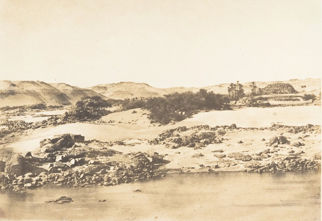 Entrance to the First Cataract near Aswan, 1849-50 by Maxime Du Camp