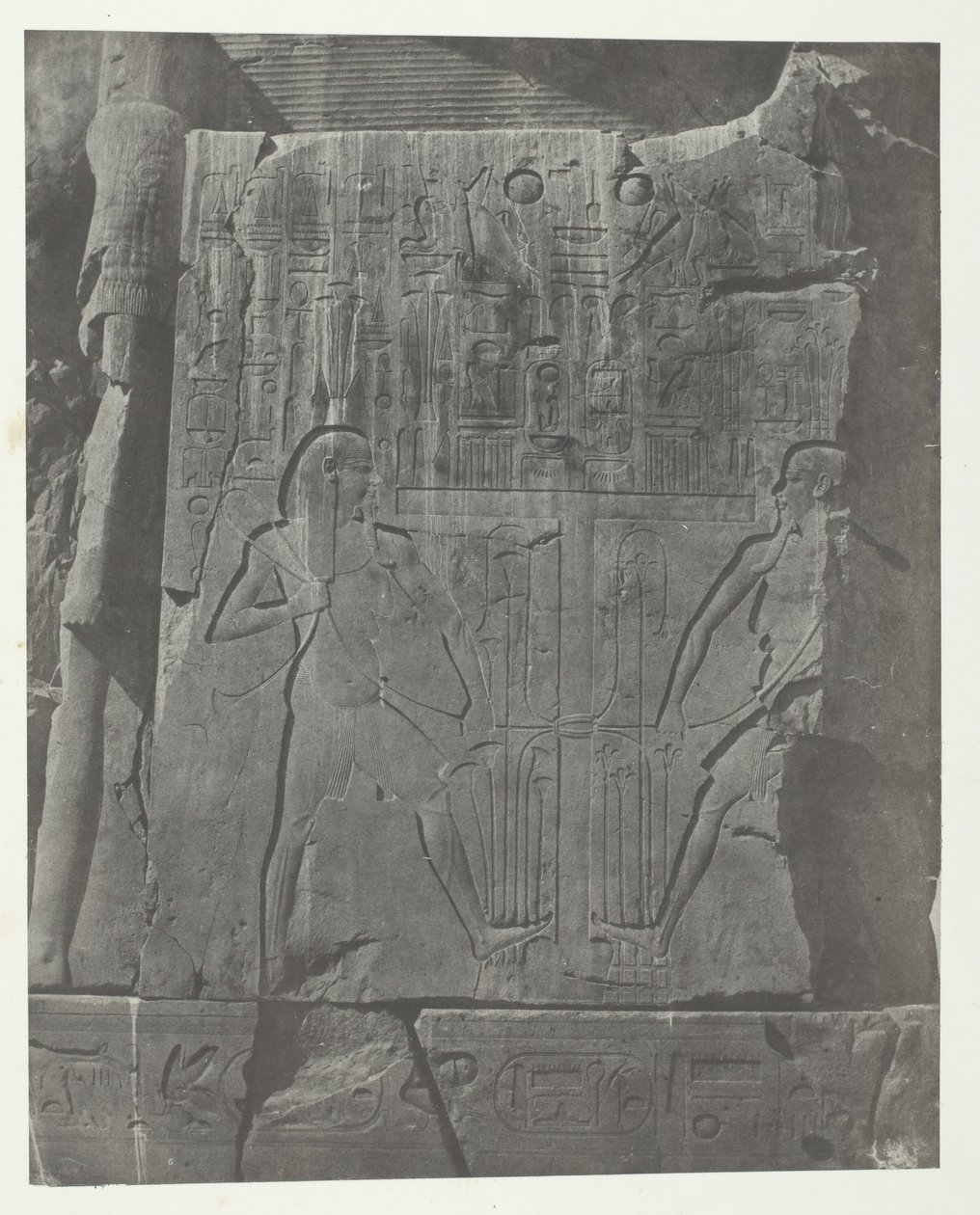 Gournah, Sculptures of the Throne of the Colossi, Thebes by Maxime Du Camp