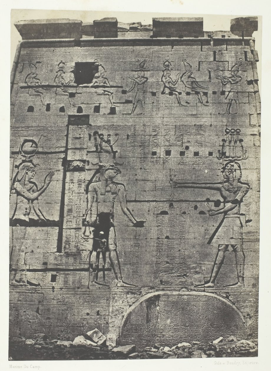 Grand Temple of Isis at Philae, Second Pylon, Nubia by Maxime Du Camp