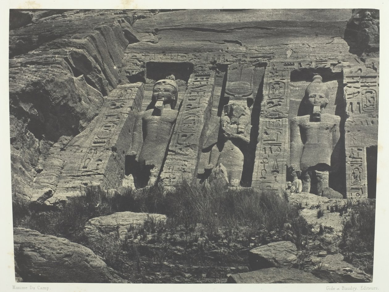 Ibsamboul, Southern Part of the Hathor Temple, Nubia by Maxime Du Camp