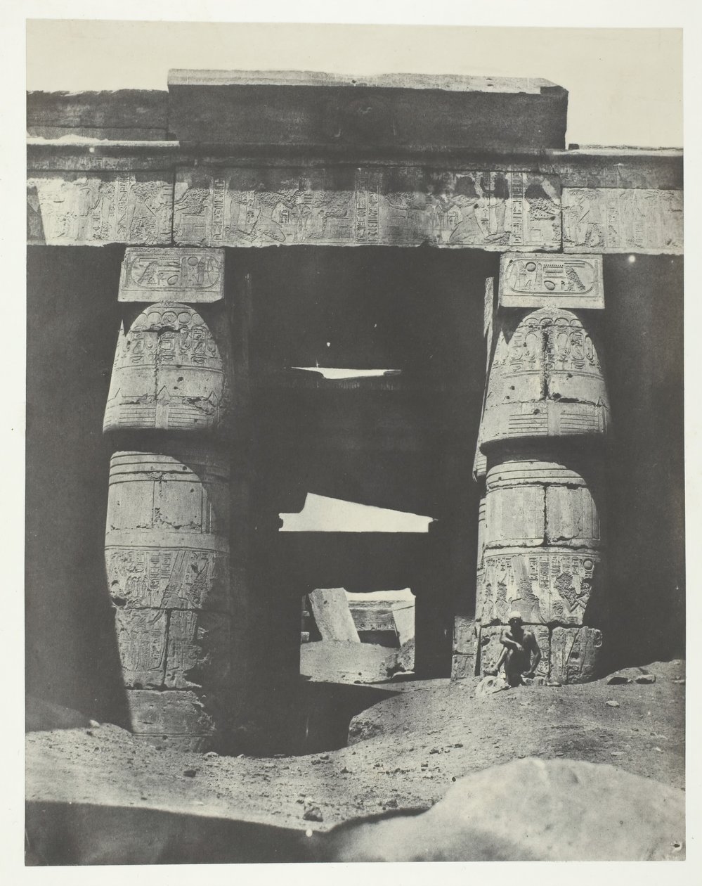 Karnak, Portico of the Temple of Khons, Thebes by Maxime Du Camp