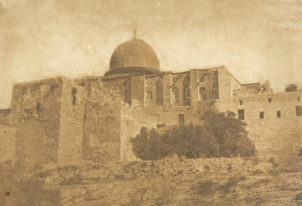 Koubbé-Nébi-Monça - Dome of Moses in Jerusalem, August 1850 by Maxime Du Camp