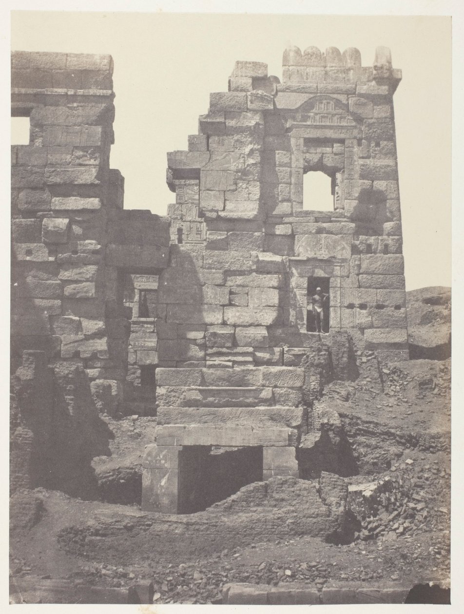 Medinet-Habou, Northern Facade of the Gynaeceum of Ramses-Miamun; Thebes by Maxime Du Camp