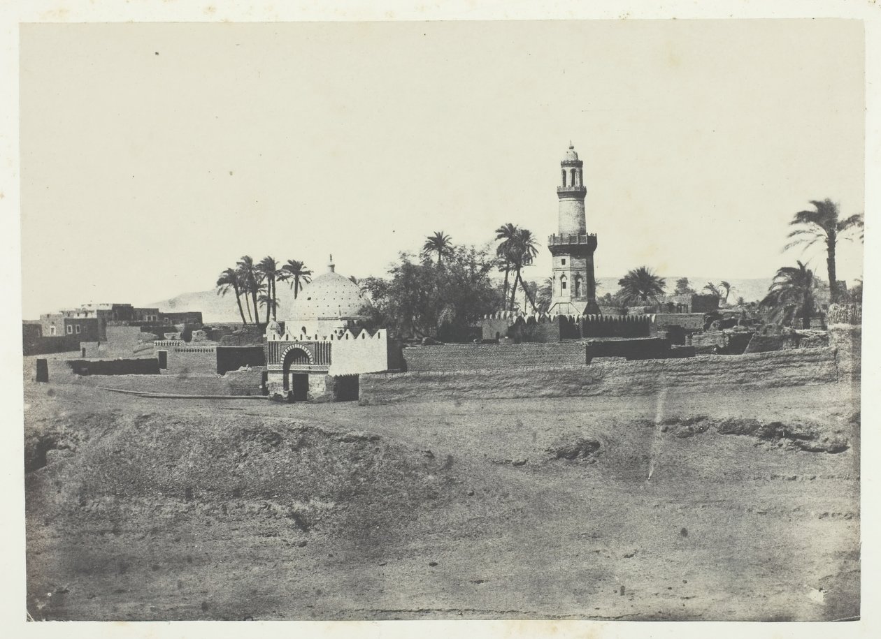 Mosque of El-Arif and Tomb of Mourad-Bey, Upper Egypt, 1849-51, printed 1852 by Maxime Du Camp