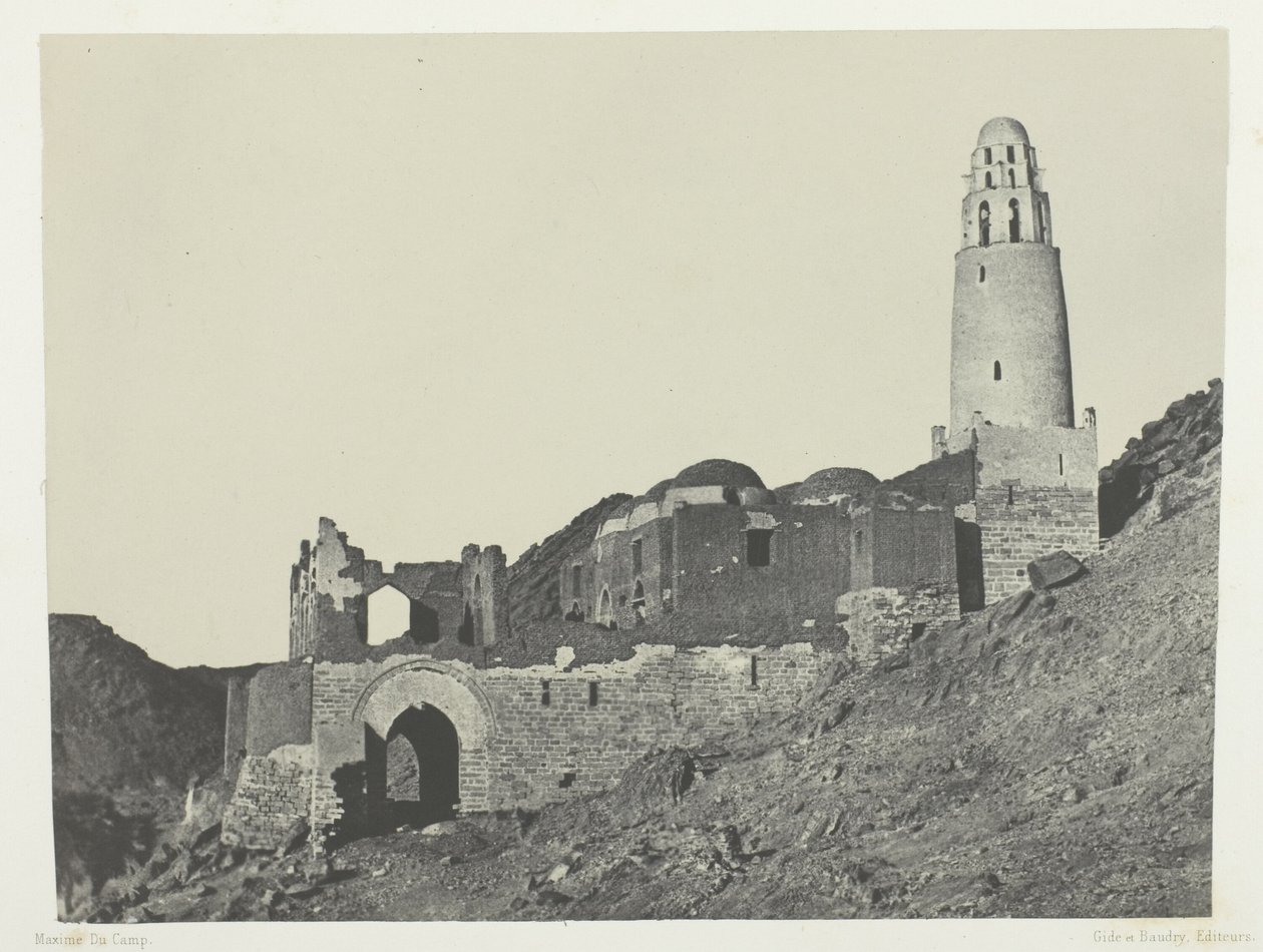 Mosque of Bellal in the Village of Bab; Nubia by Maxime Du Camp