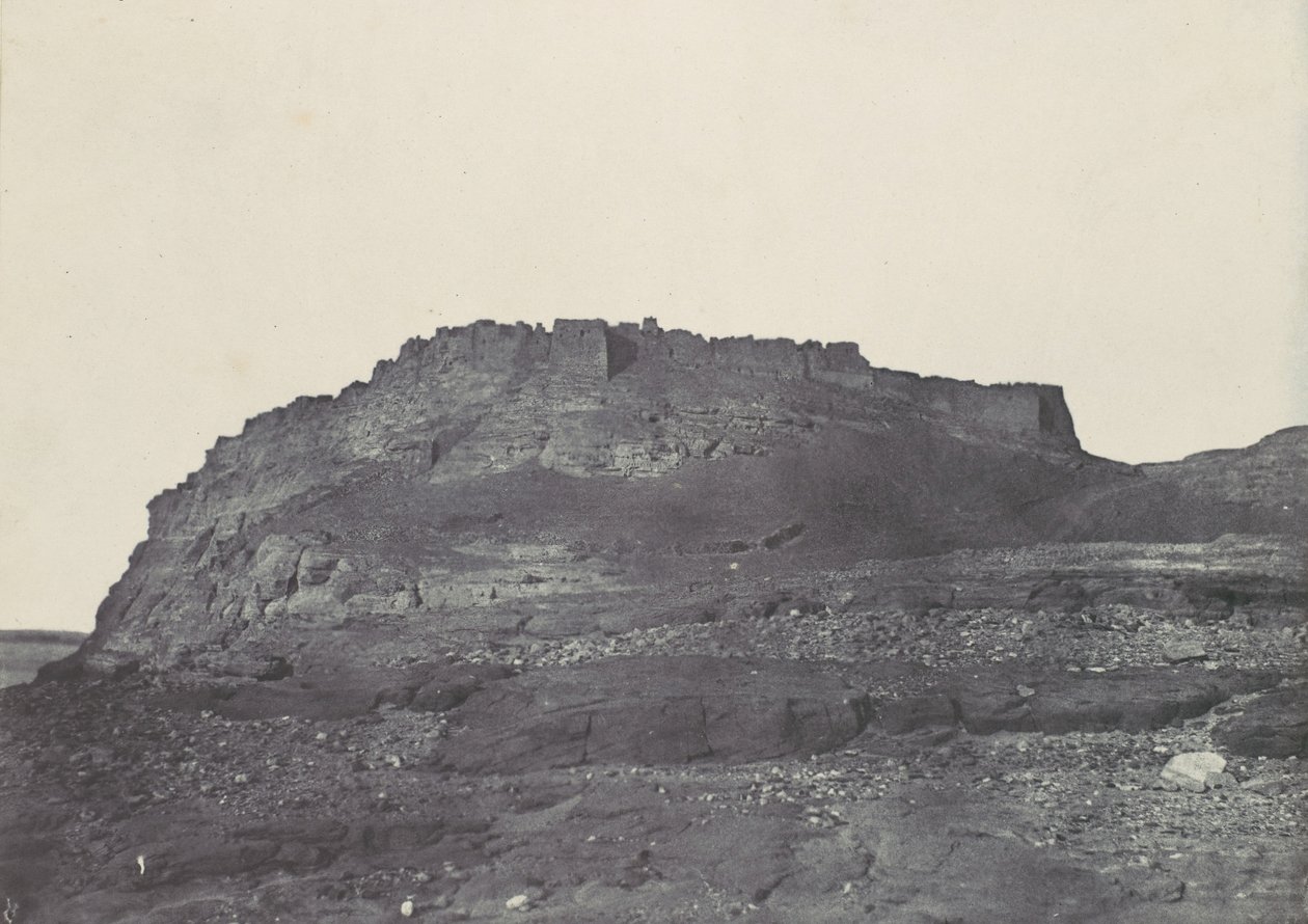 Nubia. Fortress of Ibrym Ancient Premmis. View Taken from the South, 1850 by Maxime Du Camp
