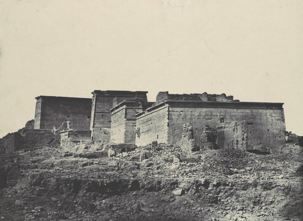 Nubie. Grand Temple of Isis, A Philoe. General view taken from the north by Maxime Du Camp