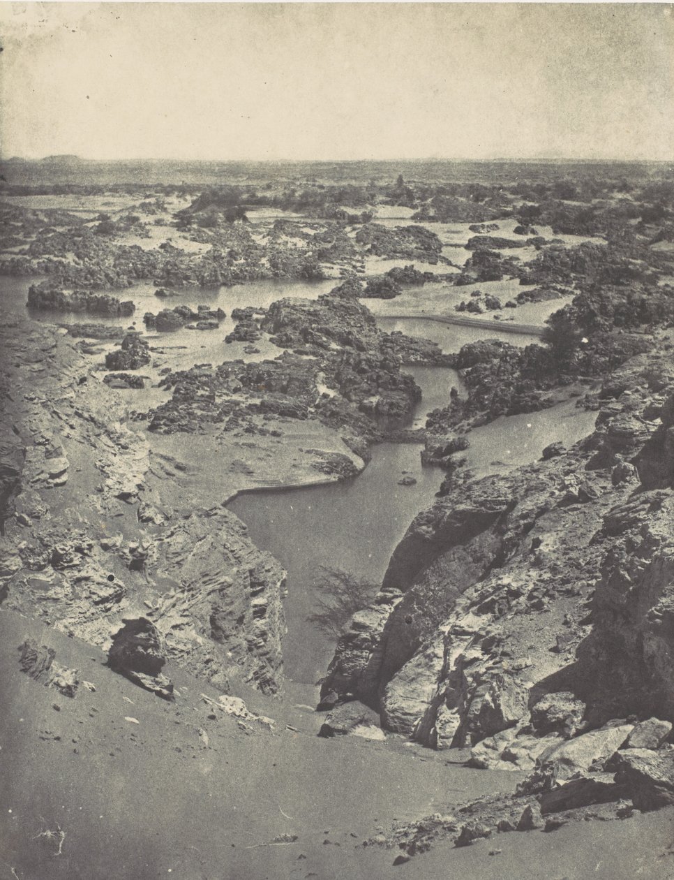 Nubie. Vue Cavalière de la Seconde Cataracte by Maxime Du Camp