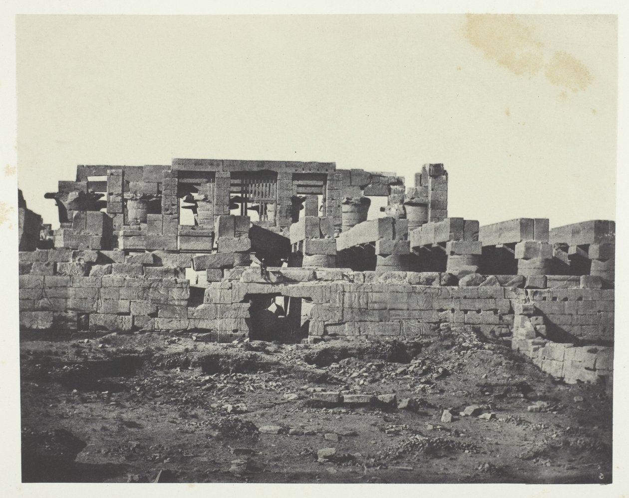 Palace of Karnak, Southern Entrance of the Hypostyle Hall; Thebes by Maxime Du Camp