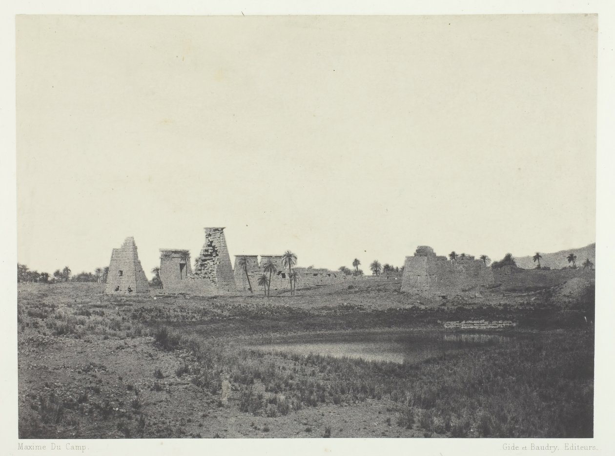Palace of Karnak, Southern Propylons, Thebes by Maxime Du Camp
