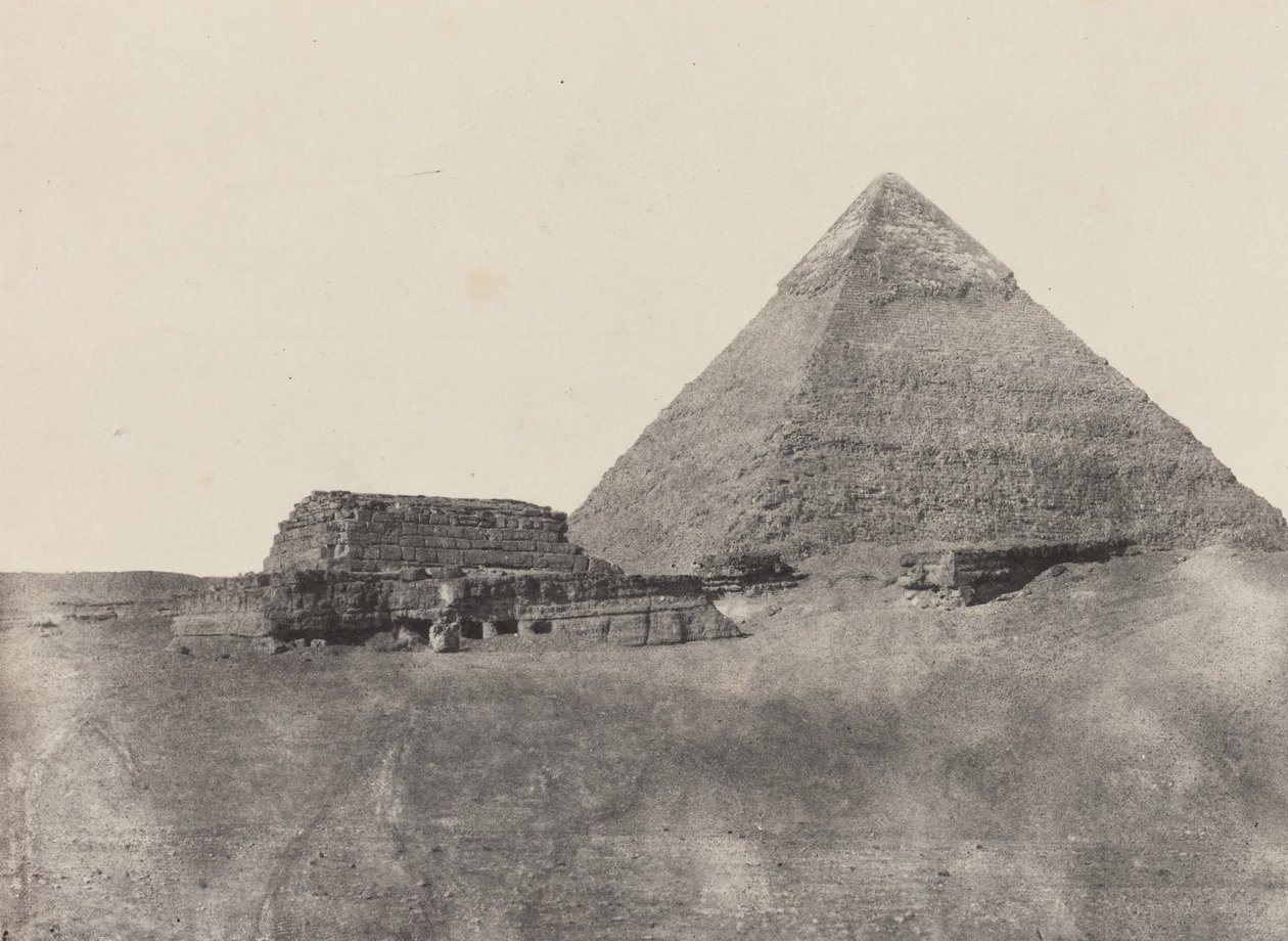 Pyramid of Chephren, Middle Egypt by Maxime Du Camp