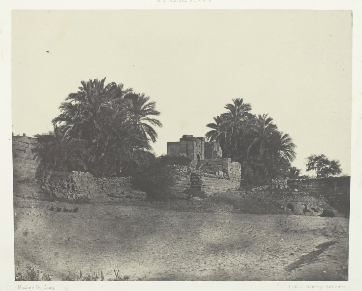 Ruins of a Roman Fortification, Philoe, Nubia by Maxime Du Camp