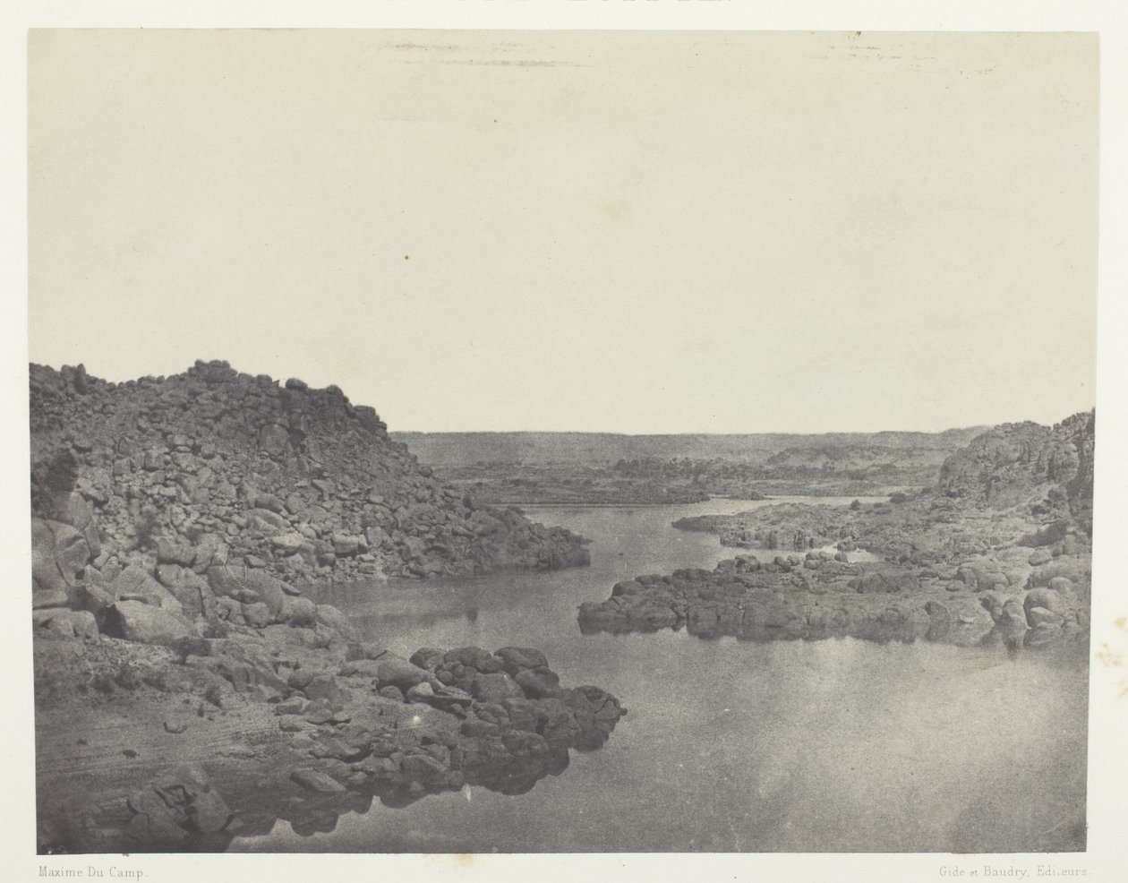Departure from the First Cataract, Upper Egypt by Maxime Du Camp